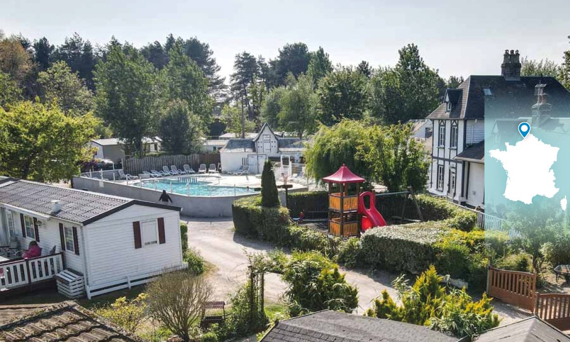 Camping à Saint-Firmin-les-Crotoy • Somme • Mobil-home Confort 2 chambres 4 personnes 30m²